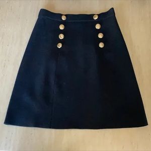 Burberry London Stretch Technical Cotton Military Skirt size M